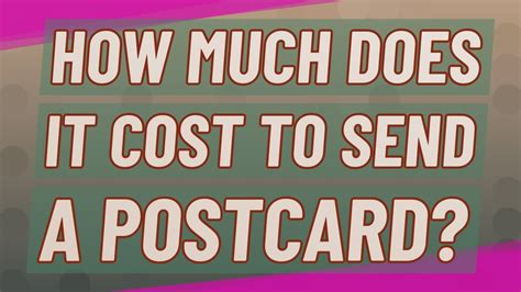 Cost to send a postcard - Prices for international postage (Postamail International) from Italy. Zone 1 1,25€. Zone 2 2,40€. Zone 3 3,10€. For example, a postcard or letter sent from Italy to the USA will cost 2,40€ and will approximately take 16 working days. Delivery within Europe is usually 8 working days. 